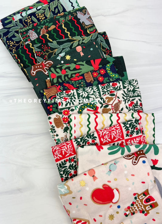 Holiday Classics 2 Collection Fat Quarter Bundle - 15 Fat Quarters - Rifle Paper Company