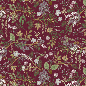 Juniper Forest - Burgundy - RP1402-BU3 - English Rose Collection - Rifle Paper Company