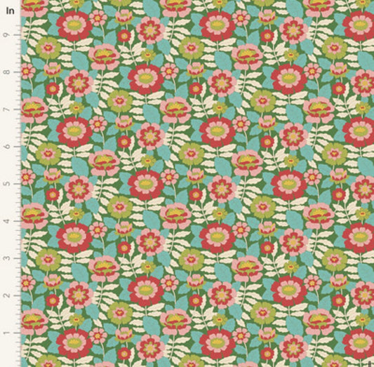 Beverly - Green - 100609 - Wallflower Collection - Tilda Fabrics