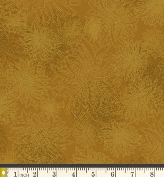 Honey Mustard - FE-513 - Floral Elements Collection - Art Gallery Fabrics
