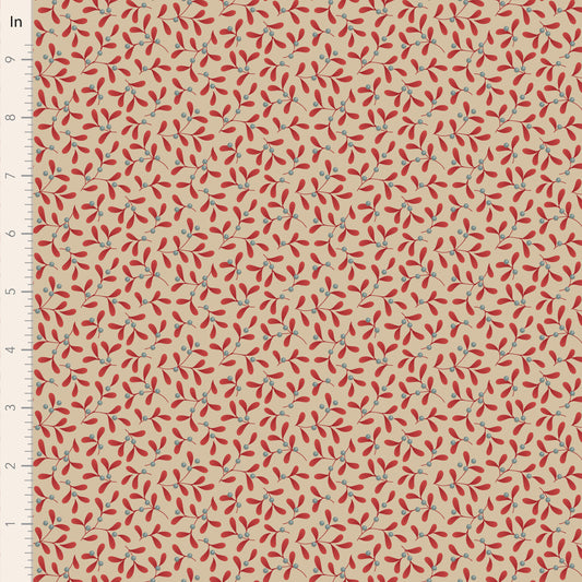 Mistletoe - Red - 100623 - Merry Little Christmas Collection - Tilda Fabrics