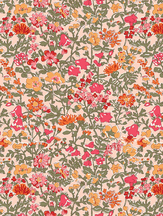 Babingdon - Pink - Tana Lawn - Floral Library Collection - Liberty of London
