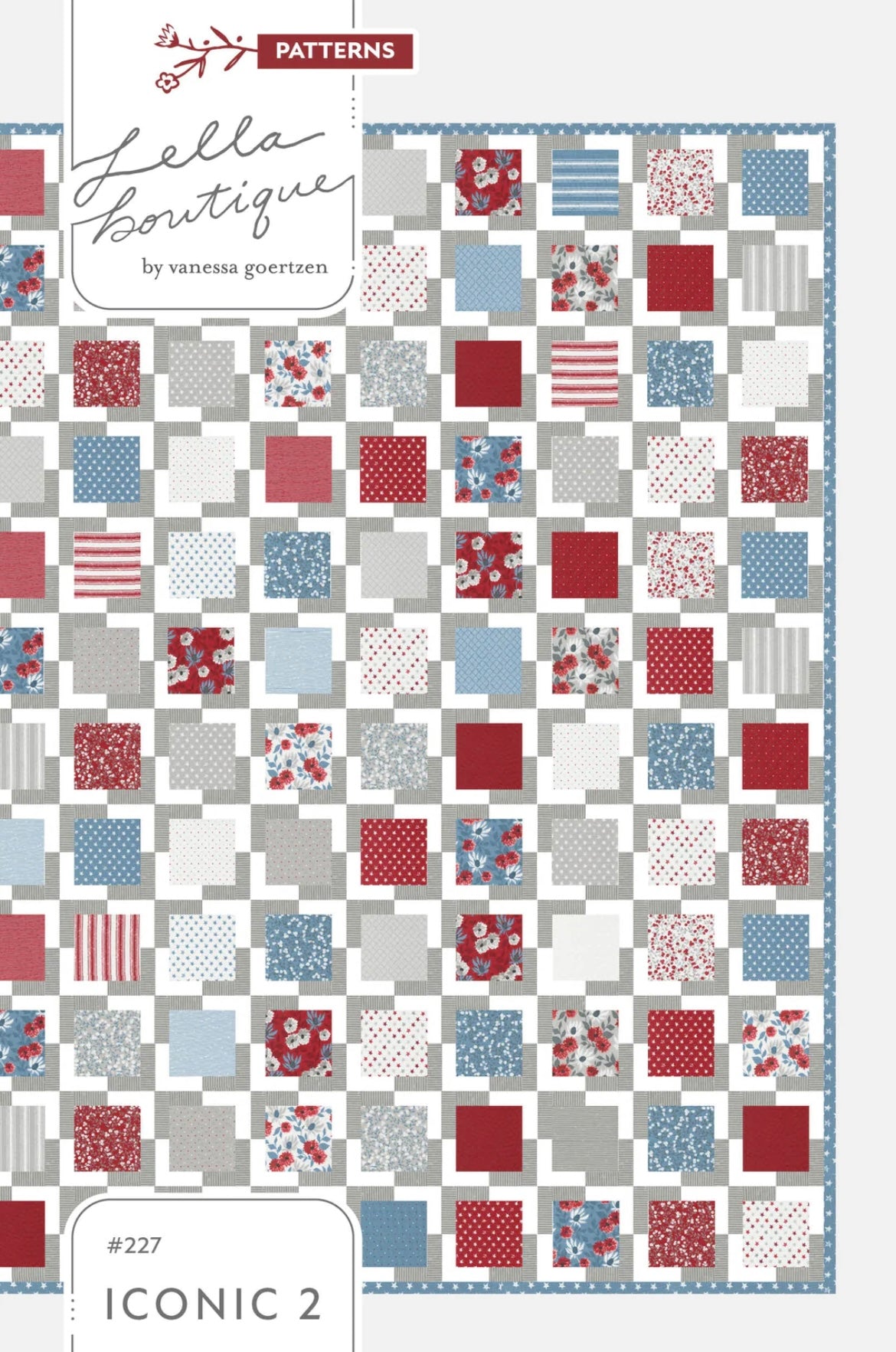 Iconic 2 Quilt pattern by Lella Boutique