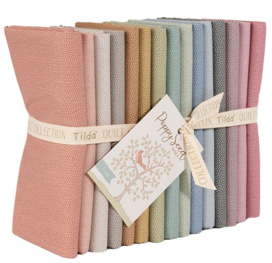 Poppyseed Basics Collection Bundle - 15 Fabrics - Tilda Fabrics