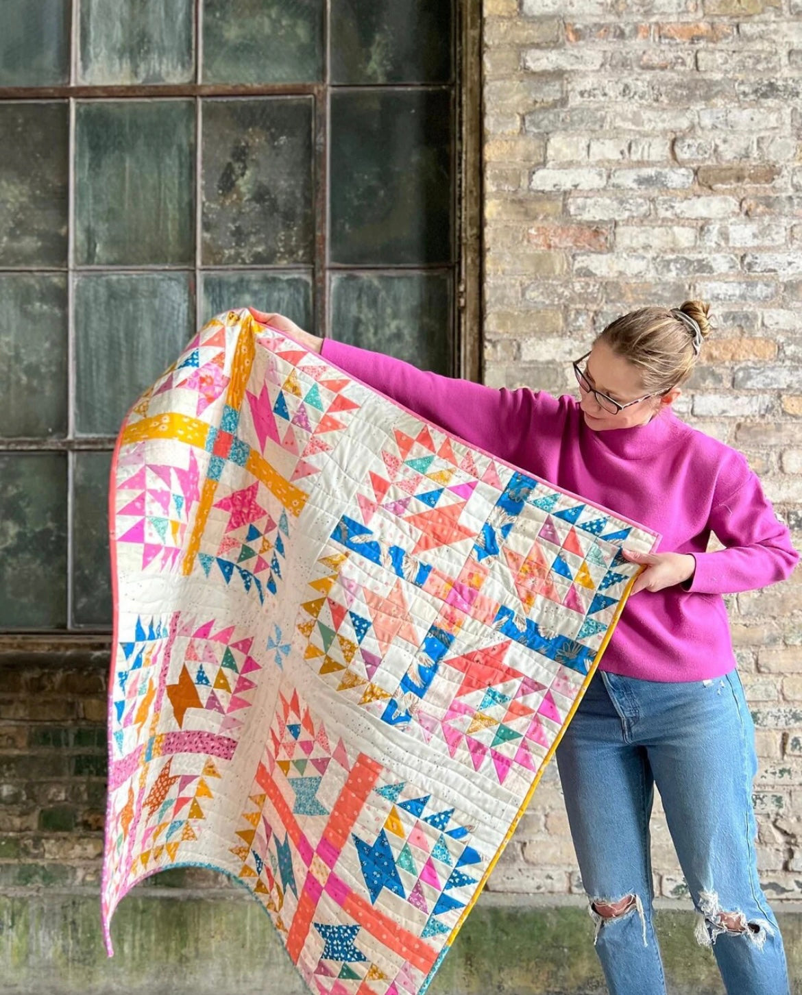 Meadowfolk Quilt Pattern by Prairie Quilt Co.