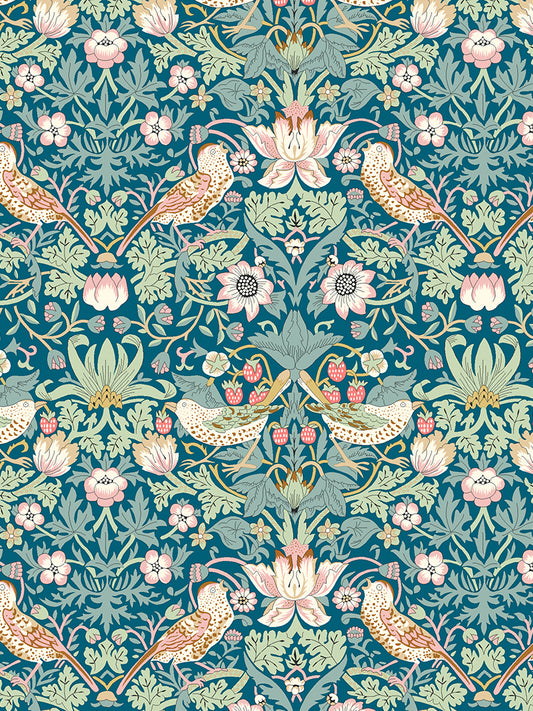 Strawberry Thief - Blue Turquoise - Tana Lawn - Liberty of London Fabrics - 100% Cotton