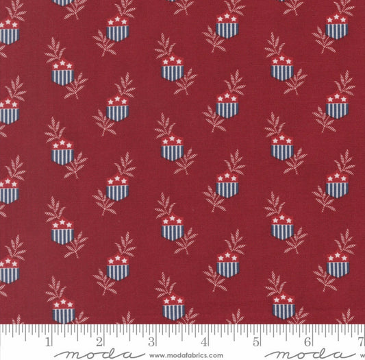 Deep Crimson - 49320 13 - American Gatherings III by Primitive Gatherings - Moda Fabrics