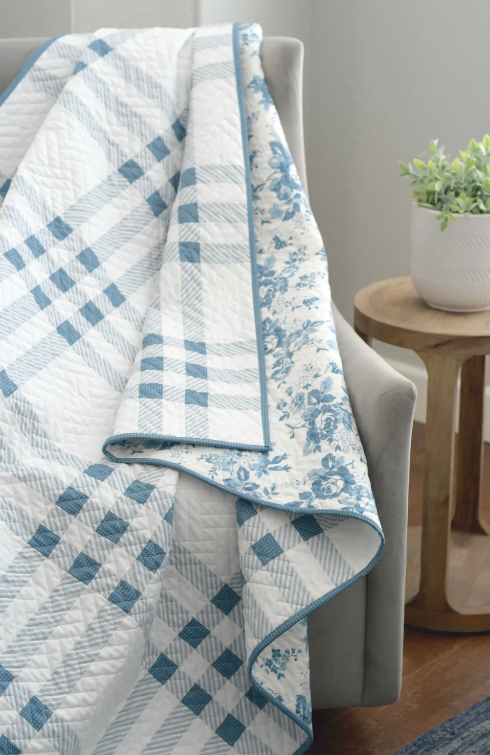 Simple Plaid Quilt Pattern by Camille Roskelley of Thimble Blossoms