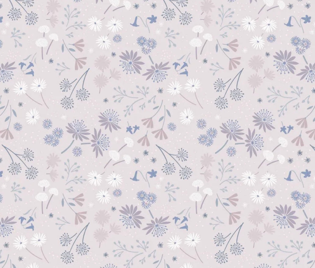 Night Garden - Light Dusky Pink - CC42.1 - Evenfall Collection by Cassandra Connolly - Lewis & Irene