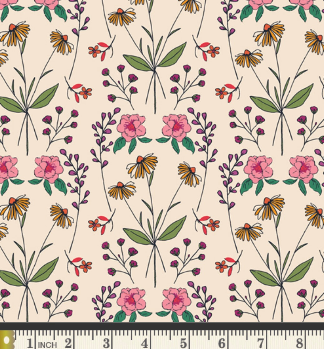 Symmflorescent - ABO54609 - Abode Collection by Maureen Cracknell - Art Gallery Fabrics