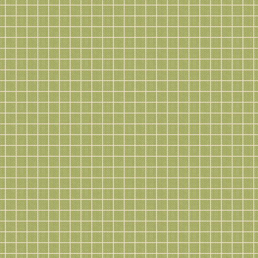 Plaid Pea Green Woven - TIL160066-V15 - Creating Memories Collection - Tilda Fabrics