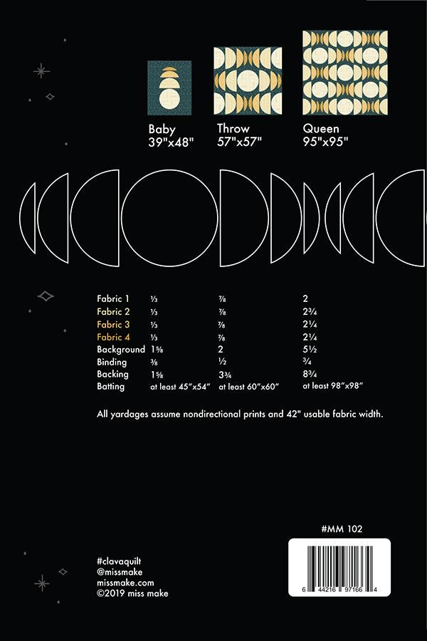 Clava Quilt Pattern by Miss Make (Paper Copy)