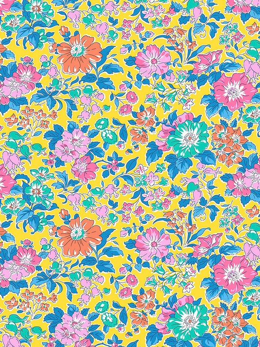 Clare Rich - Yellow - Tana Lawn - Liberty of London Fabrics - 100% Cotton