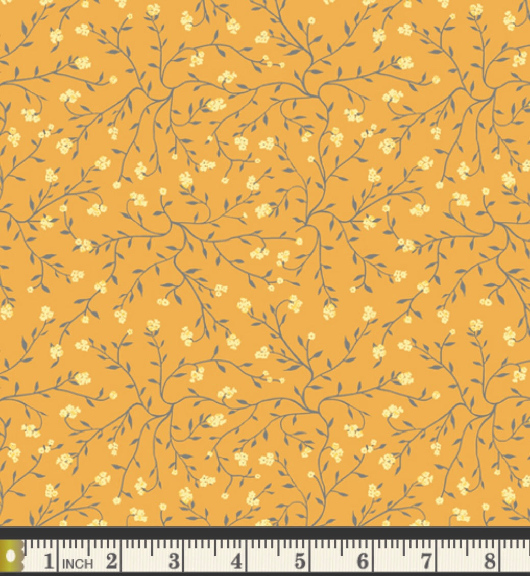 Dancing Florets Solar - PLE96101 - Plentiful Collection by Katarina Roccella - Art Gallery Fabrics