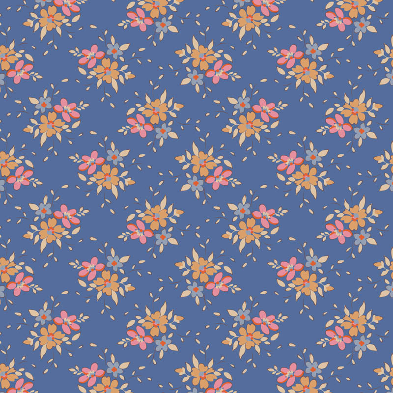 Frida Blue - TIL130132-V15 - Creating Memories Collection - Tilda Fabrics