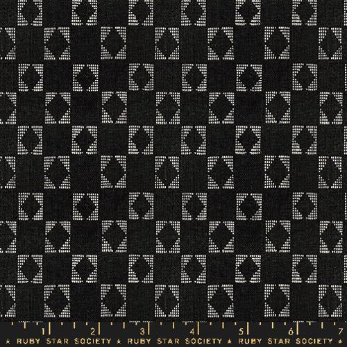 Soft Black RS4129 12 - Warp & Weft Ooh Lucky Lucky Collection (WOVENS) by Alexia Abegg - Ruby Star Society - Moda Fabric