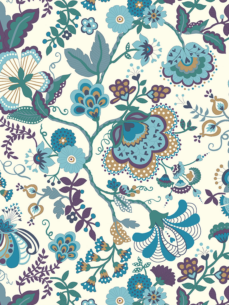 Mabelle - Blue Turquoise - Tana Lawn - Liberty of London Fabrics - 100% Cotton