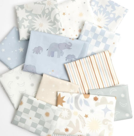 To The Moon And Back Collection Bundle - 15 Fabrics by Paper + Cloth - Moda Fabrics