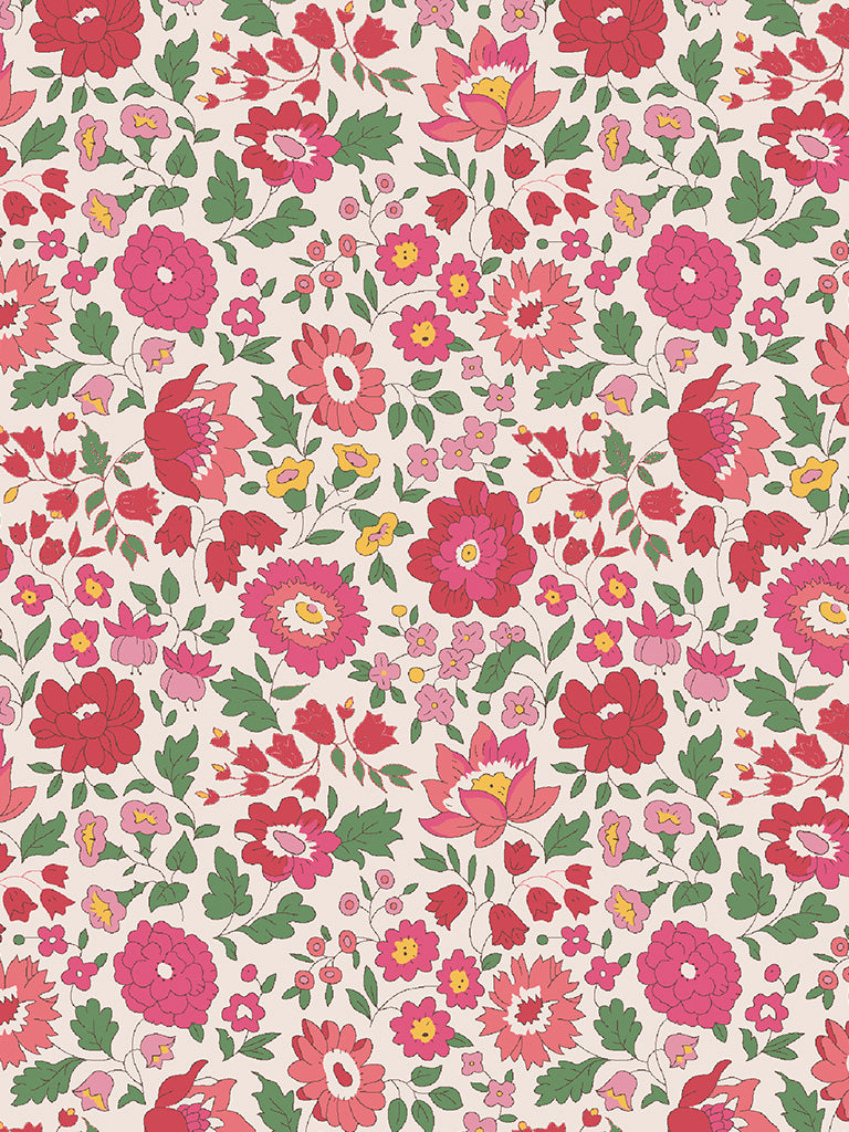 D’Anjo - Red - Tana Lawn - Liberty of London Fabrics - 100% Cotton