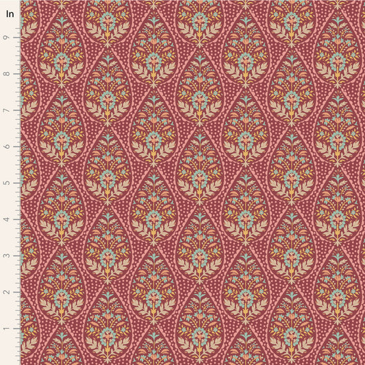 Adina - Maroon - 100561 - Sanctuary Collection - Tilda Fabrics