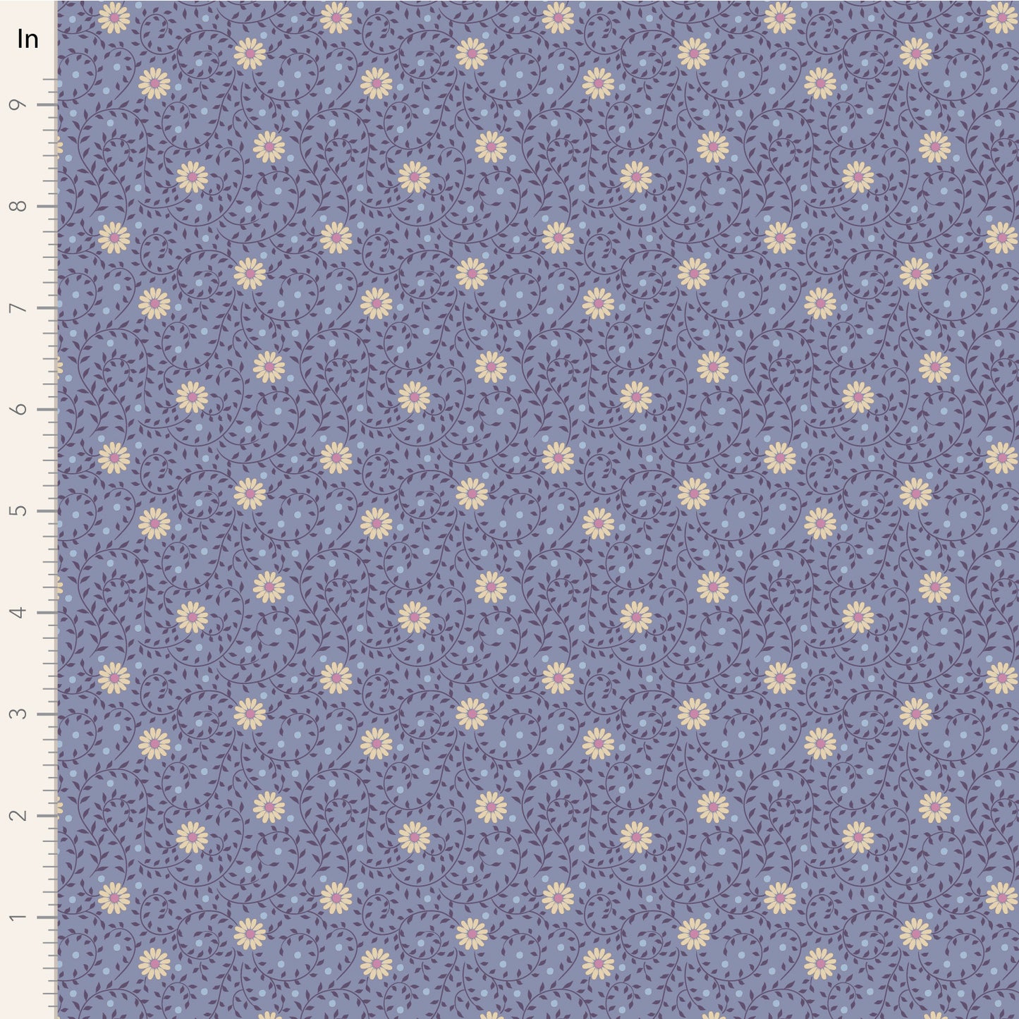Daisydream - Pitch - Blue - 100573 - Sanctuary Collection - Tilda Fabrics