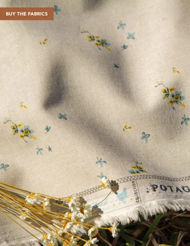 Delicate Balance Raw in Linen Blend - PTGL43410 - Potager Collection by Sharon Holland - Art Gallery Fabrics