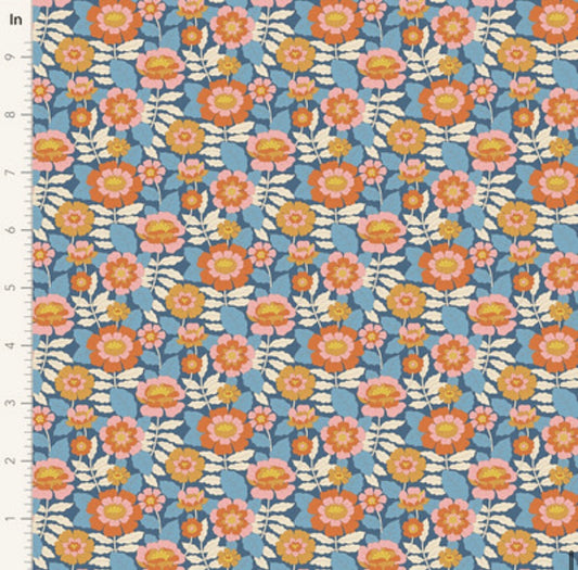 Beverly - Blue - 100611 - Wallflower Collection - Tilda Fabrics