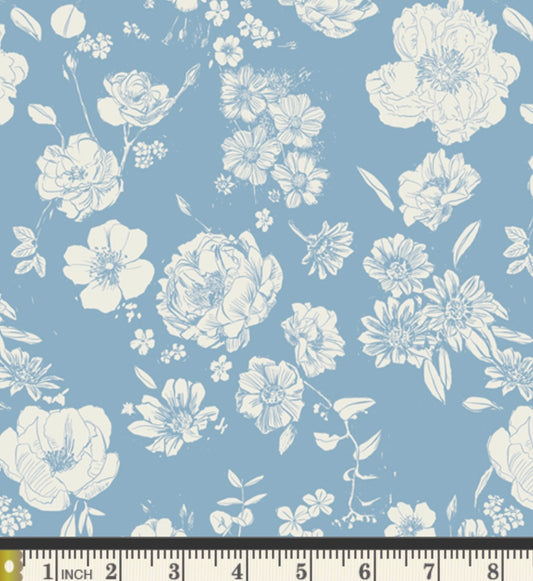 Flowers for Mom Porcelain - PTG33405 - Potager Collection by Sharon Holland - Art Gallery Fabrics