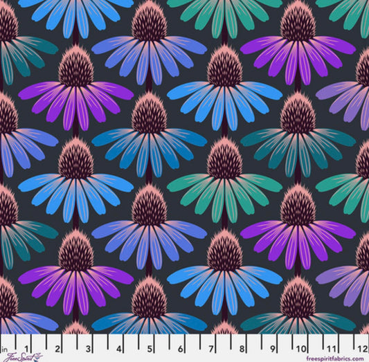 Echinacea Glow - Amethyst - Love Always AM Collection by Anna Marie Horner - FreeSpirit Fabrics