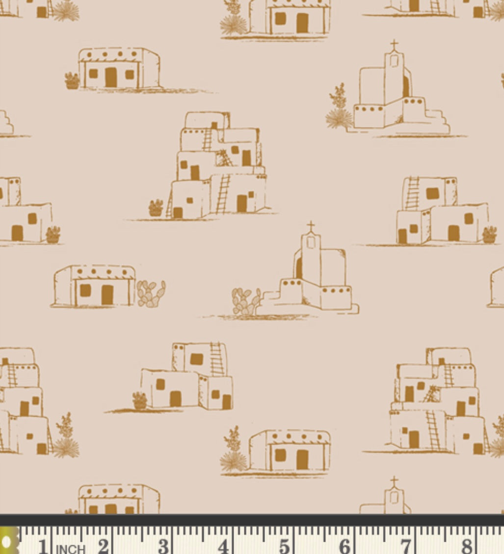 Charming Pueblo - LEN 75703 - Land of Enchantment by Becca Plymale - Art Gallery Fabrics