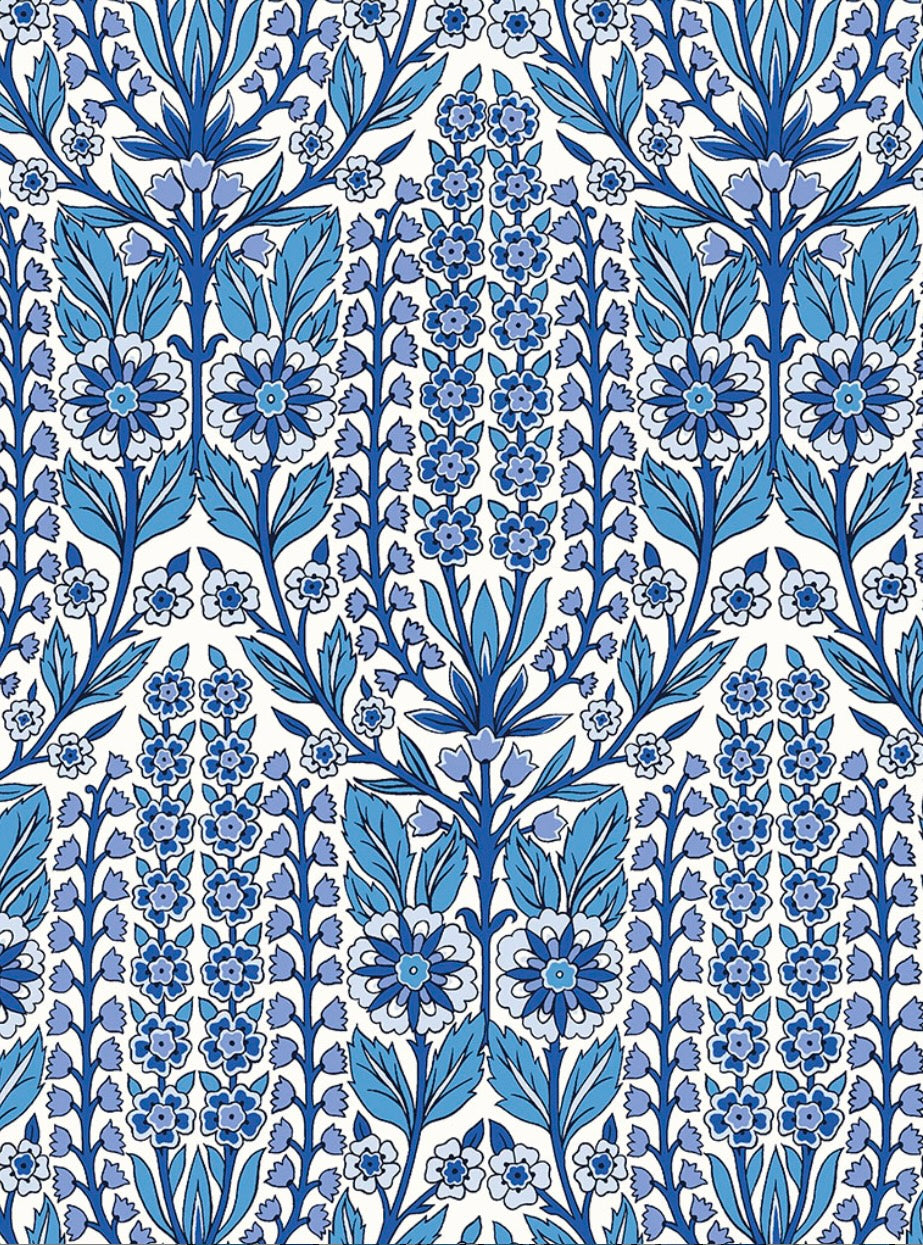 Lindsay Garden - Blue - Tana Lawn - Liberty of London Fabrics - 100% Cotton