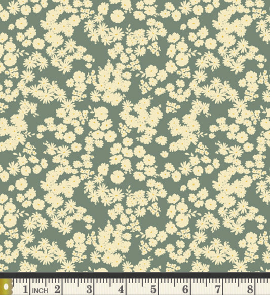 Smoky Blossoms Fir - AYP49205 - A Year of Petals Collection by Bonnie Christine - Art Gallery Fabrics
