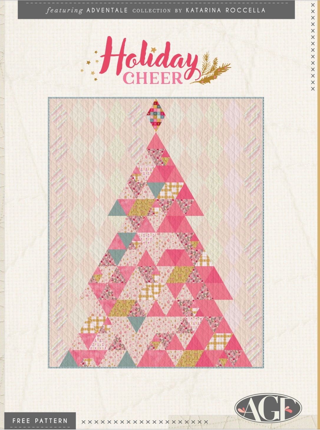Holiday Cheer Quilt Kit - Adventale Collection Version - Pattern by AGF Studio
