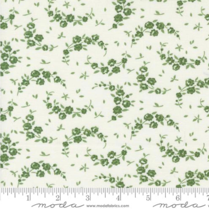 Shoreline Cream Green 55308 25 - Shoreline Collection by Camille Roskelley - Moda Fabrics