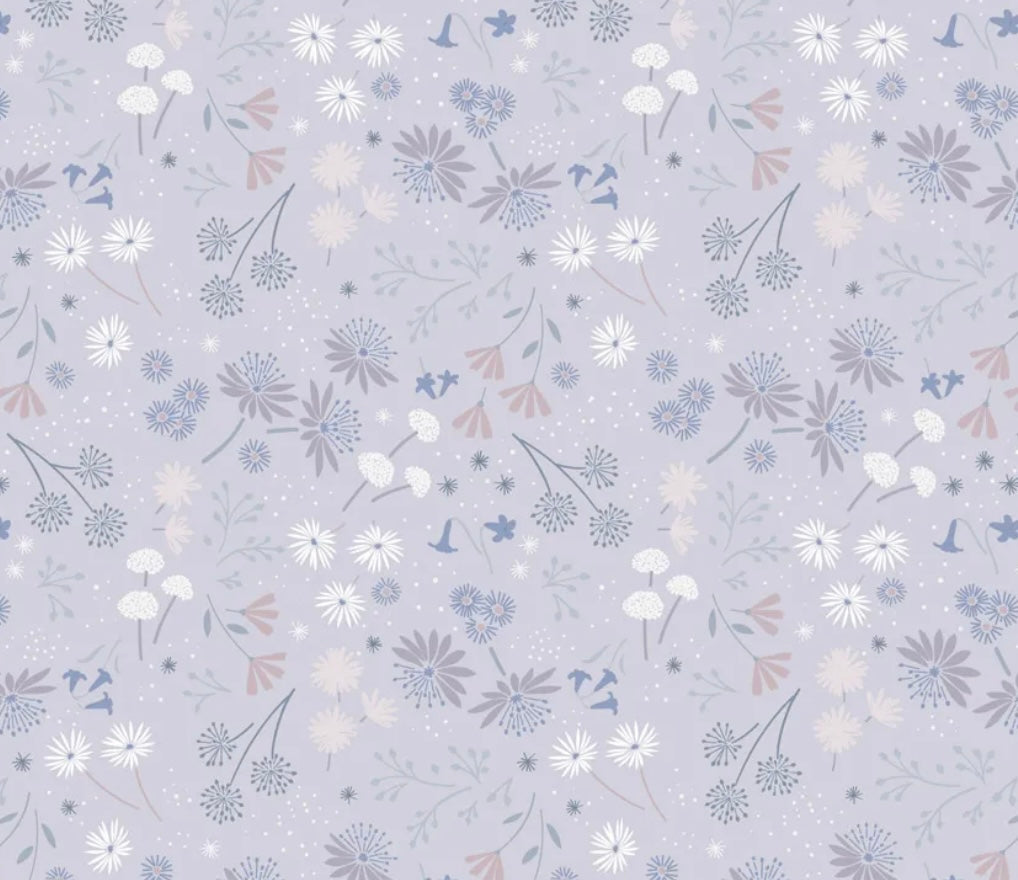 Night Garden - Pale Misty Lilac - CC42.2 - Evenfall Collection by Cassandra Connolly - Lewis & Irene