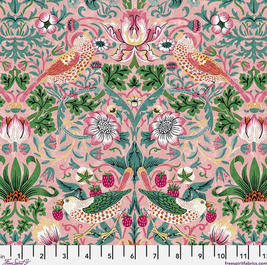 Strawberry Thief - Blush - PWWM001.BLUSH - Bedford Park Collection by Morris and Co. - FreeSpirit Fabrics