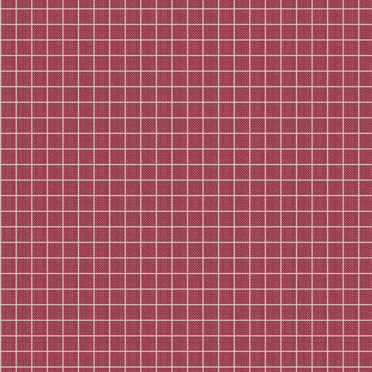 Plaid Burgundy Woven - TIL160086-V15 - Creating Memories Collection - Tilda Fabrics