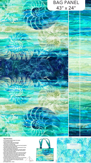 Bag Panel - DP25424-66 - Vitamin Sea Collection - Northcott Fabrics