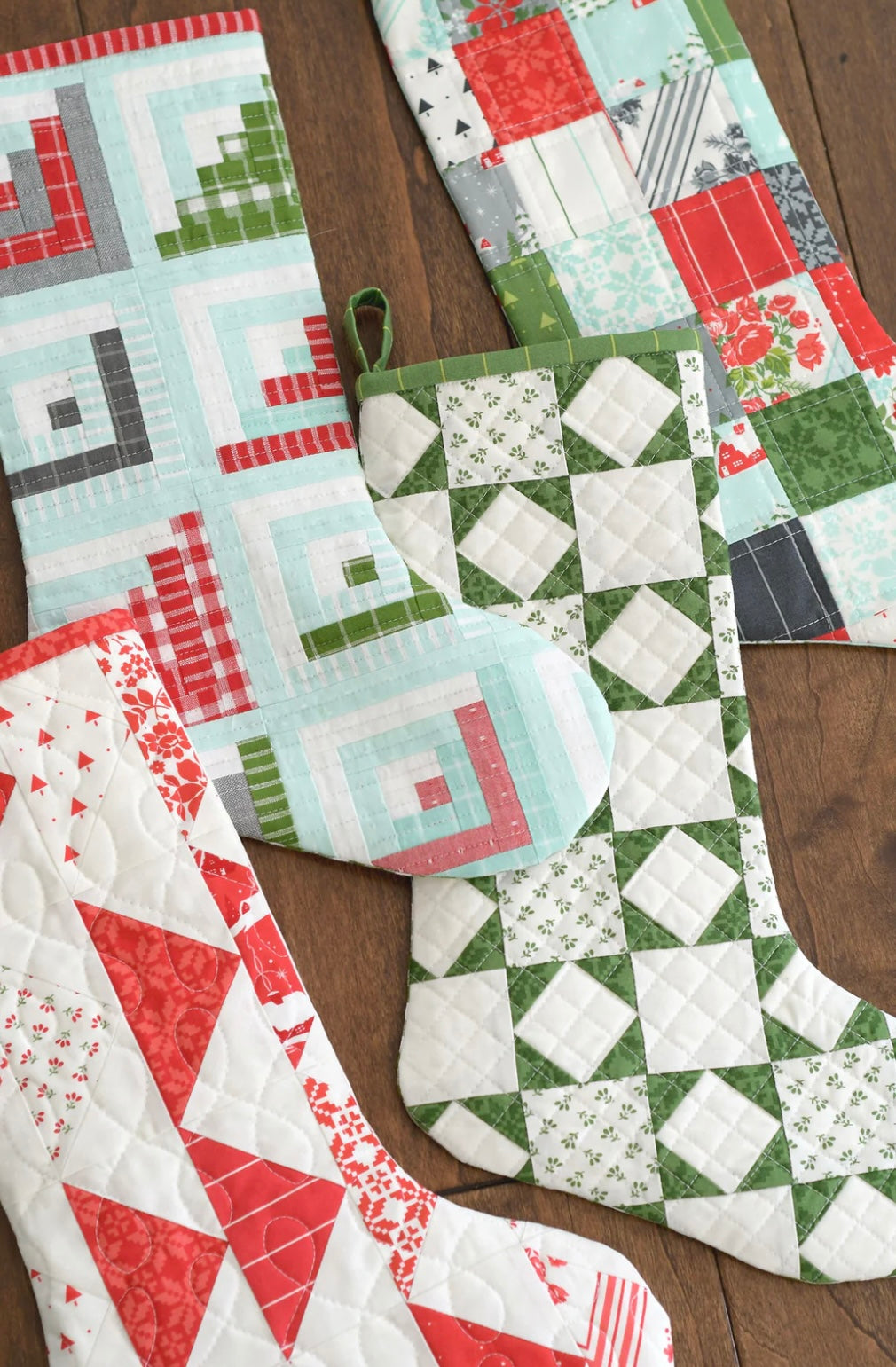 Merry Stockings 2 Pattern by Camille Roskelley of Thimble Blossoms