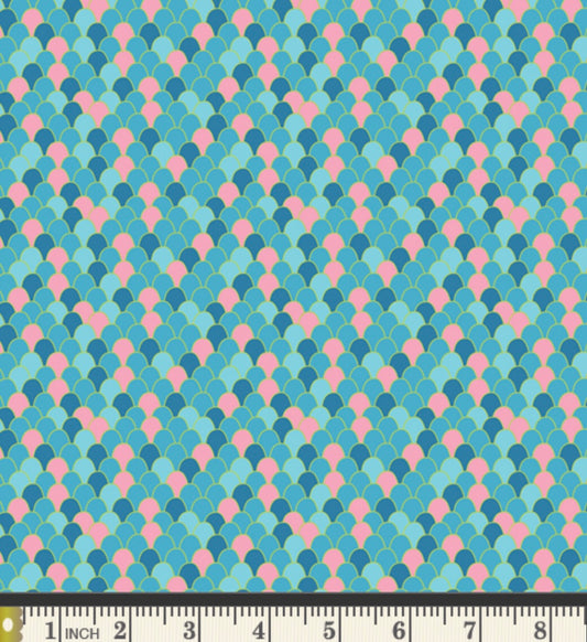 Mosaico Marinho Mar - COS87308 - Costeira Collection by AGF Studio - Art Gallery Fabrics