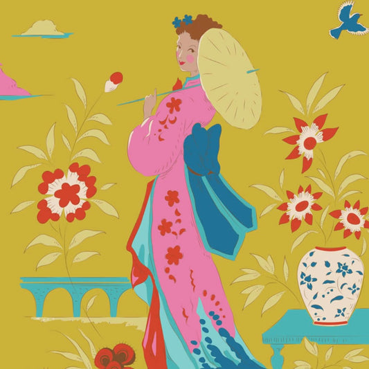 Garden Vista - Corn - Bloomsville Collection by Tilda Fabrics