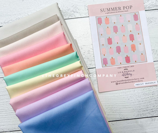 Summer Pop Quilt Kit - Pattern by Lo & Behold