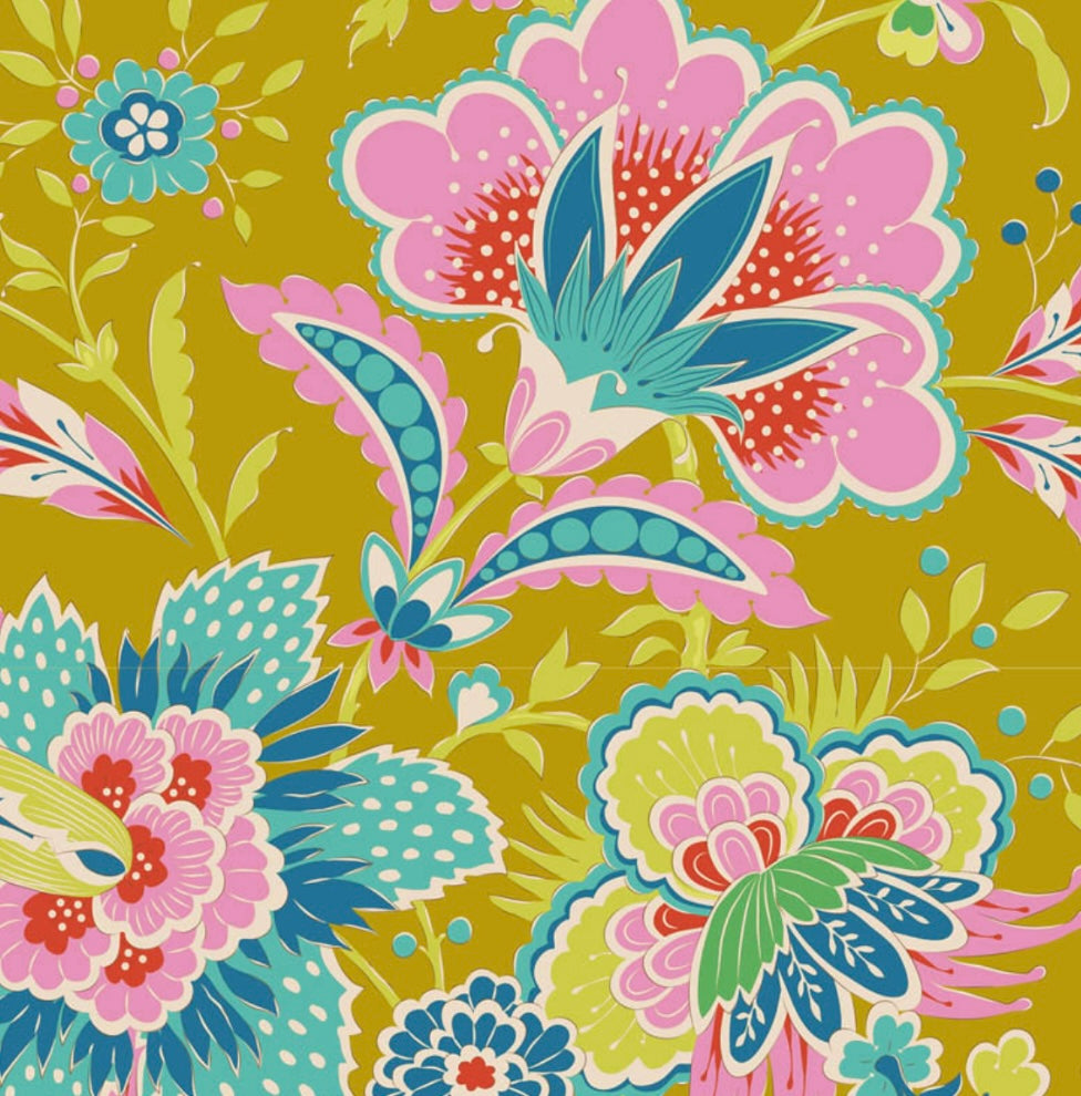 Bloomsville Collection - Yellow Bundle - 5 Fabrics - Tilda Fabrics