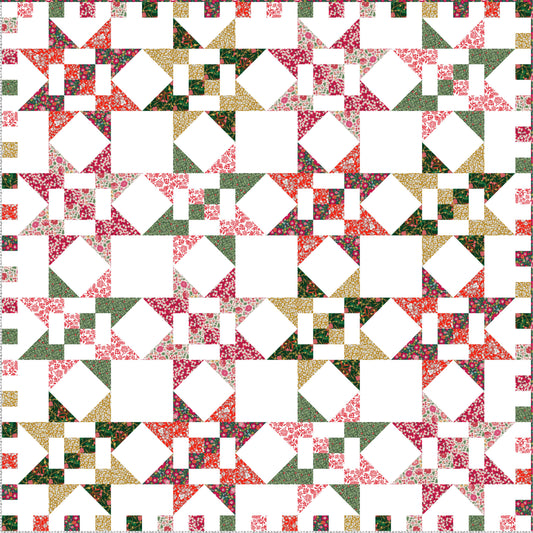 Fat Quarter Stars Quilt Kit - Liberty of London Fabrics Version - Pattern by Suzy Quilts