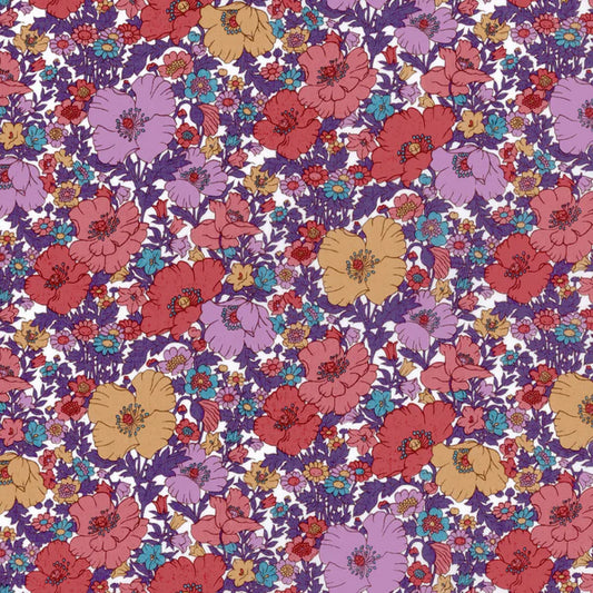 Meadow Song - Purple - Tana Lawn - Classic Collection - Liberty of London
