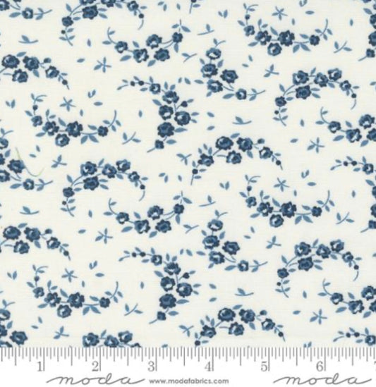 Shoreline Cream Navy 55308 24 - Shoreline Collection by Camille Roskelley - Moda Fabrics