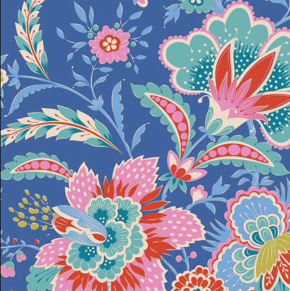 Late-Bloomer - Sapphire - 100508 - Bloomsville Collection - Tilda Fabrics