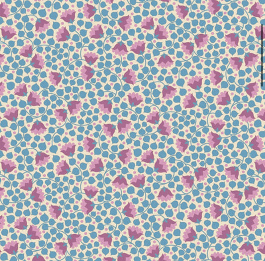 Bellflower - Blue - 110132 - Wallflower Blender Collection - Tilda Fabrics