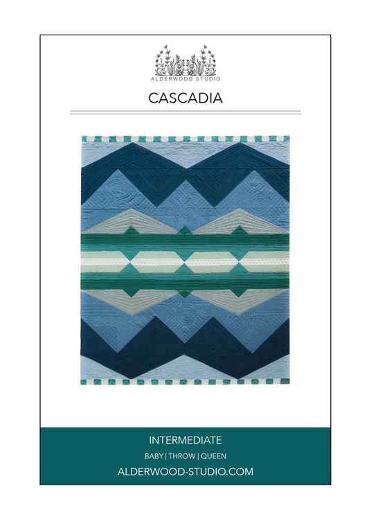 Cascadia Quilt Pattern by Alderwood Studio (Paper Copy)