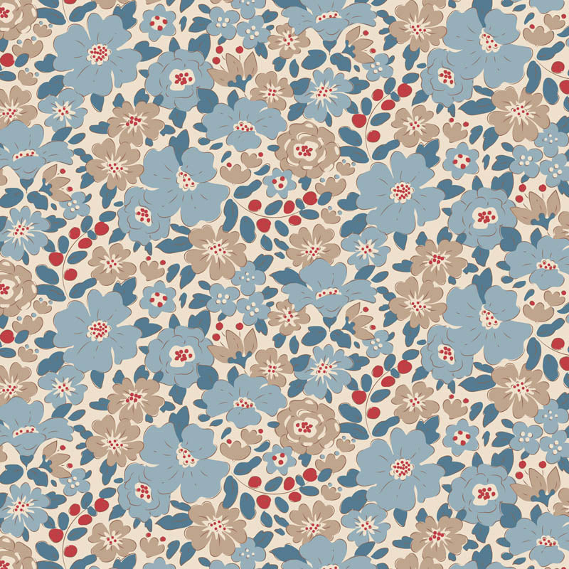 Harper Blue - TIL130128-V15 - Creating Memories Collection - Tilda Fabrics